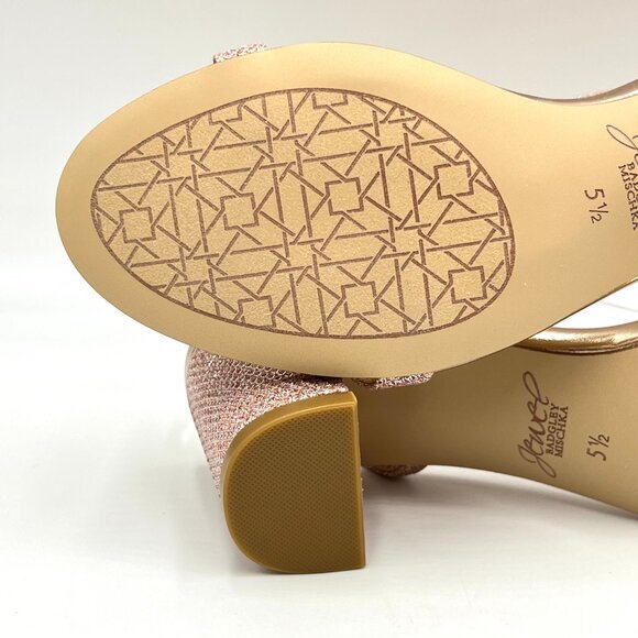 Jewel Badgley Mischka Womens Size 5.5 Pink Sparkly Dress Sandals Heels Shoes‎ - Picture 11 of 13